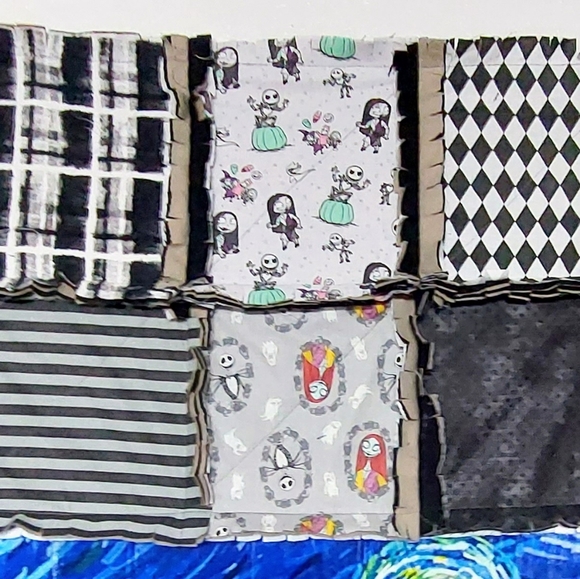 Nightmare Before Christmas Rag Quilt - Picture 5 of 6